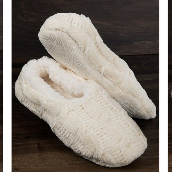 Fleece lined Chenille slippers PINK - Picture 3 of 8